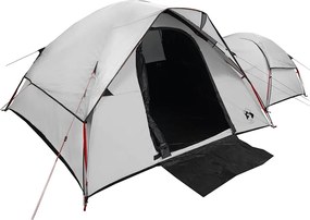 vidaXL Σκηνή Κάμπινγκ 5 Ατόμων Διάβροχη Λευκή Ύφασμα Συσκότισης