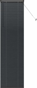 vidaXL Βενετσιάνικες Ρόδες Μαύρο 220 x 65 εκ Αλουμίνιο