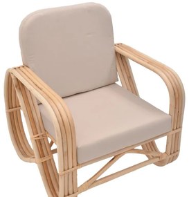 Σαλόνι Relmine-Siderty σετ 3τεμ rattan σε φυσική απόχρωση 80x80x45 εκ.