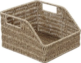 ΚΑΛΑΘΙ ΜΕ ΛΑΒΕΣ SYNTH. RATTAN ΜΠΕΖ 25Χ23Χ15ΕΚ