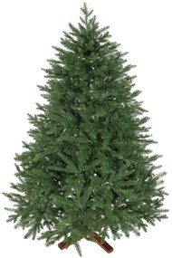 HOMCOM Τεχνητό Χριστουγεννιάτικο Δέντρο, Ρεαλιστική Εμφάνιση, Αναδιπλούμενα Κλαδιά, Ξύλινη Βάση