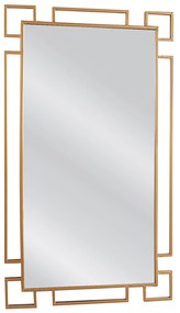 Καθρέπτης Τοίχου ArteLibre BELDIR Χρυσό Μέταλλο/Γυαλί 100x1.5x55cm