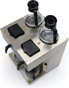 Filter Coffee Maker - Double - 2x 1.8L - with Glass Decanter