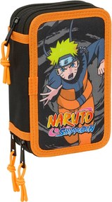 Κασετίνα Naruto Μαύρο 12,5 x 19,5 x 5,5 cm 37 Τεμάχια