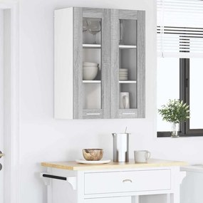 vidaXL Κρεμαστό ντουλάπι Γκρίζο Σονομα 60 x 31 x 80 εκ.