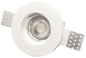 InLight Χωνευτό σποτ λευκό από γύψο 1XGU10 D:10cm Χ0006