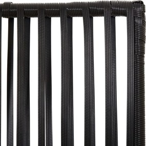 vidaXL Διαχωριστικό Δωματίου 4 Πάνελ Μαύρο από Συνθετικό Ρατάν