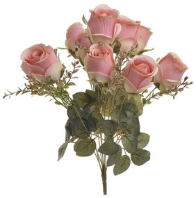 Μπουκέτο Λουλουδιών 3-85-700-0023 Pl Υ45cm Pink Inart Plastic