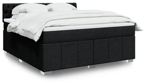 ΚΡΕΒΑΤΙ BOXSPRING ΜΕ ΣΤΡΩΜΑ ΜΑΥΡΟ 180X200 ΕΚ. ΥΦΑΣΜΑΤΙΝΟ 3287156