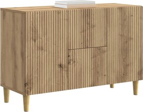 vidaXL Πλαϊνό γραφείο Artisan Δρυς 89 x 34,5 x 60 εκ.
