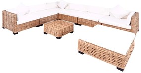 vidaXL Σετ Καναπέ 27 Τεμαχίων από Γνήσιο Ρατάν