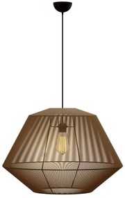 Φωτιστικό Οροφής MEC-80240BROWN Φ40x130cm 1xΕ27 40W Brown Aidonitsa