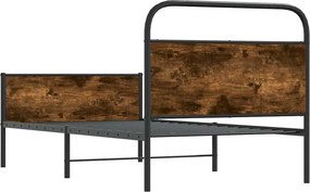 vidaXL Πλαίσιο Κρεβ. Χωρ. Στρώμα Sonoma Δρυς 90x200 εκ. Επεξ. Ξύλο