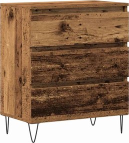 vidaXL Πλαϊνό γραφείο Παλιό ξύλο 60 x 35 x 70 cm Επεξεργασμένο ξύλο