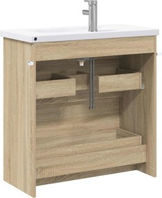 vidaXL Σετ Επίπλων Μπάνιου Sonoma Δρυς 81 x 40 x 84,5 εκ