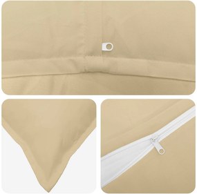 vidaXL Κάλυμμα Μαξιλαριού 6 τμχ. HOUTEN Μπεζ 40 x 60 cm Πολυεστέρας