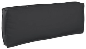 vidaXL Μαξιλάρι Πλάτης Μαύρο 120x40x12 εκ. Υφασμάτινο