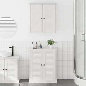 vidaXL Σετ Επίπλων Μπάνιου με ράφι 2 pcs Καφέ 67.5 x 34 x 80 εκ.