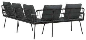 vidaXL Καναπές με μαξιλάρι Γκρι 61.5 x 123 x 82cm Μέταλλο