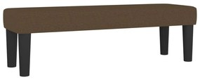 vidaXL Κρεβάτι Boxspring με Στρώμα Σκούρο Καφέ 140x200 εκ Υφασμάτινο
