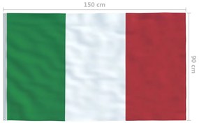 vidaXL Σημαία Ιταλίας 90 x 150 εκ.