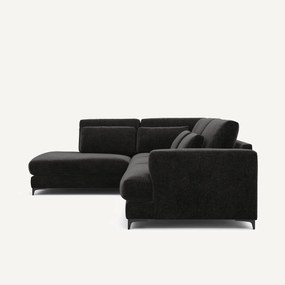 Καναπές γωνιακός αριστερός από βελούδινο chenille, Marsile