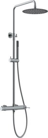 Orabella Terra Gun Metal Light 10311 - Στήλη ντους με μπαταρια 2 εξοδων