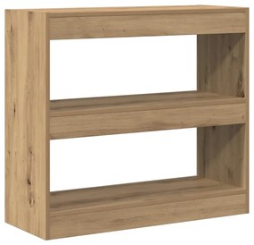 vidaXL Ντουλάπι βιβλίων/διαχωριστικό δωματίου Artisan Oak 80x30x72 cm