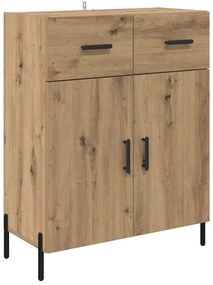 vidaXL Highboard με συρτάρι 2 pcs Artisan Oak Επεξεργασμένο ξύλο