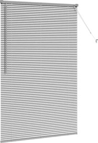 vidaXL Βενετσιάνικες Ρόδες Ασημί 175 x 120 εκ Αλουμίνιο