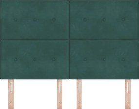 vidaXL Κεφαλάρι Σκούρο Πράσινο 160 cm Βελούδο
