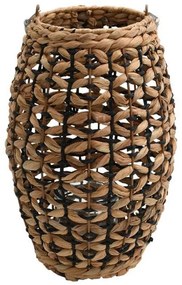 Φανάρι Ψάθινο Umeko 726-124-004 24x36cm Natural-Black Ψάθα