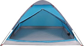vidaXL Σκηνή Κάμπινγκ 4 Ατόμων Αδιάβροχη Μπλε