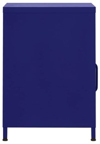 Κομοδίνο Ναυτικό Μπλε 35 x 35 x 51 εκ. από Ατσάλι - Μπλε