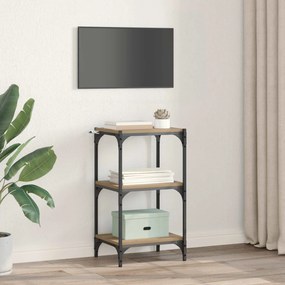 vidaXL Βιβλιοθήκη 3 επιπέδων 40 x 33 x 70,5 εκ. artisan δρυς
