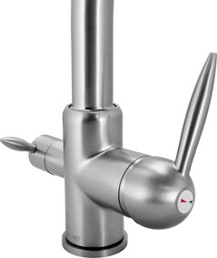 BRUNO μπαταρία πάγκου κουζίνας BRN-0238, τρίοδη, αναμεικτική, ασημί