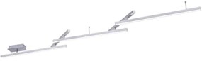 Φωτιστικό Οροφής - Πλαφονιέρα Melby 651210507 23W Led 242x10x12cm Nickel Mat Trio Lighting Μέταλλο
