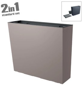 ΖΑΡΝΤΙΝΙΕΡΑ (2 ΣΕ 1) ΠΛΑΣΤΙΚΗ ΜΟΚΚΑ URBI CASE T - 77x23.5x68.6cm 2/20ΚΙΒ - 09-DUC800T-7529U