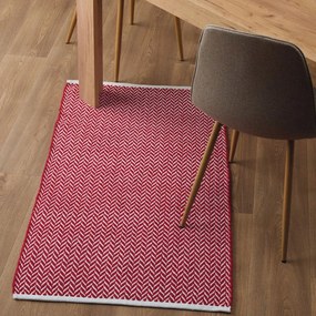 Χαλάκι Κουζίνας Santino 05 Red Kentia 70X140cm Βαμβάκι-Πολυέστερ