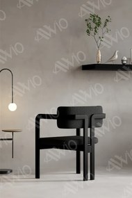 Stewehome ΑνθρακίΚαρέκλα Κουζίνας Μοντέρνου Design 45x48x75 cm