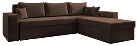 Γωνιακός Καναπές Olymp 4 Fylliana Καφέ 280x210x80 εκ. 280x210x80 εκ.