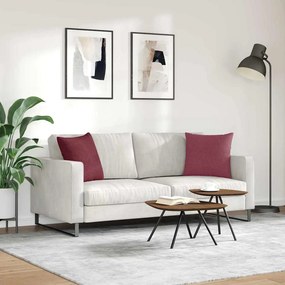 vidaXL Μαξιλάρι Καναπέ 2 pcs ύφασμα Κόκκινο 45 x 45 cm