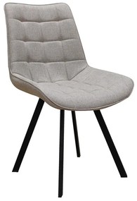 Καρέκλα Τραπεζαρίας Μεταλλική Mira Beige Ύφασμα 51x59x86εκ Το προϊόν πωλείται ως σετ 4 τεμαχιων