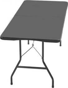 VEVOR 180cm Plastic Folding Table Portable Picnic Table Handle Indoor Outdoor