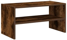 vidaXL Ράφι παπουτσιών στοιβαζόμενο καπνιστή δρυς 60x30x30,5 cm