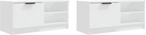 vidaXL Έπιπλα Τηλεόρασης 2 τεμ. Λευκό 80 x 35 x 36,5 εκ. Επεξεργ. Ξύλο