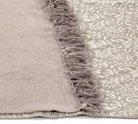 vidaXL Κιλίμι με Σχέδια Taupe 120 x 180 εκ. Βαμβακερό