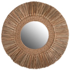 ΚΑΘΡΕΠΤΗΣ ΤΟΙΧΟΥ HM7831 ΜΕ ΠΛΑΙΣΙΟ MENDONG GRASS Φ70εκ ΣΕ ΧΡΩΜΑ ΦΥΣΙΚΟ