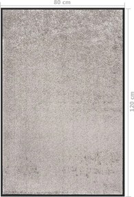 vidaXL Πατάκι Εισόδου Γκρι 80 x 120 εκ.