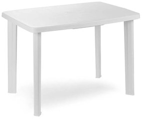 Τραπέζι κήπου Faretto από πολυπροπυλένιο σε χρώμα λευκό 100x68x72εκ. - Πολυπροπυλένιο - FRT036BI